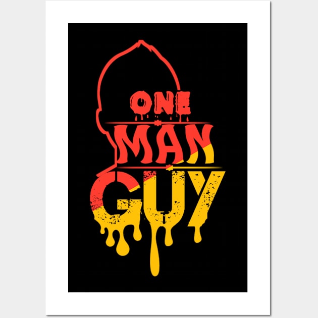 One man guy Wall Art by Ashmastyle